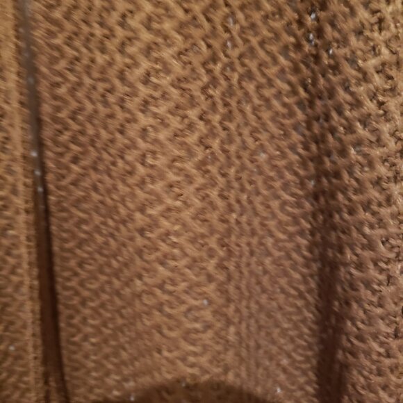 NWT Steve Madden Knit Cape. One Size. Cocoa Brown - Picture 2 of 11